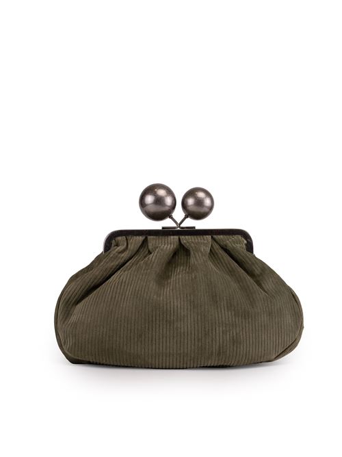 Pasticcino Bag Medium Destino in suede a costine Verde Salvia WEEKEND MAX MARA | 2515511044600003